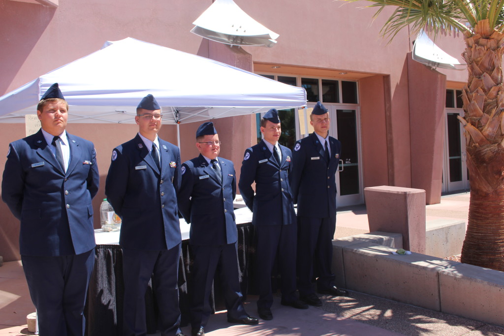 Air Force JROTC at event hosted by the Vietnam Veterans of America, Southern Utah Chapter 961, Dixie Convention Center, St. George, Utah, April 23, 2016|Photo by Cody Blowers, St. George News