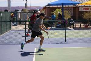 Competitors playing pickleball at the USA Pickleball Association West Regional Tournament held in St. George, Utah, April 15-16, 2016 | Photo by Don Gilman, St. George News