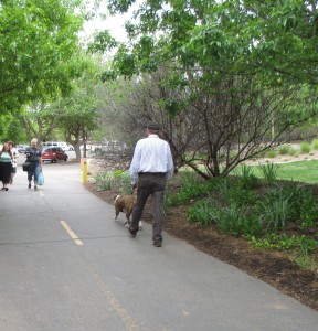 Pedestrians on the Santa Clara River Trail at Tonaquint Park, St. George, Utah, April 13, 2016 | Photo by Kristine Crandall, St. George News