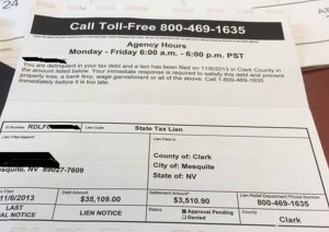 Fake tax lien scams have been reported in Mesquite, Nevada. Undated | Photo courtesy of Mesquite Police Department, St. George News