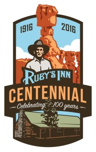 Ruby's Inn centennial logo. Location and date not specified | Image courtesy of Ruby's Inn, St. George News