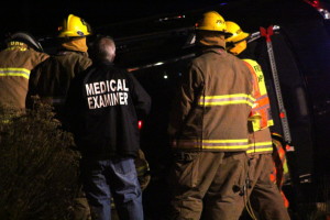 Several law enforcement and emergency response agencies attended to the scene where a vehicle crash that killed a 21-year-old woman critically injured a 16-year-old boy. Two others, a mother and her young child, experienced minor injuries. State Route 59 near milepost 3. Hildale, Utah, April 12, 2016 | Photo by Mori Kessler, St. George News