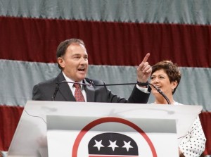 GOv. Gary Herbert was forced into a primary by Overstock.com chairman Jonathan Johnson for the Republican nomination of governor after garnering 55 percent of the delegate vote to Herbert's 44 percent at the Utah GOP state convention, Salt Lake City, Utah, April 23, 2016 | Photo courtesy of the Utah Republican Party, St. George News