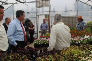 The St. George City Council pays a visit to one of the city's green houses at Vernon Worthen Park, St. George, Utah, April 14, 2016 | Photo by Mori Kessler, St. George News