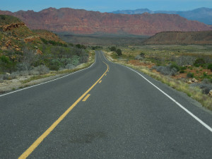 A federal grant helps fund safety improvements on old Highway 91 in western Washington County, Utah, April 21, 2016 | Photo by Julie Applegate, St. George News