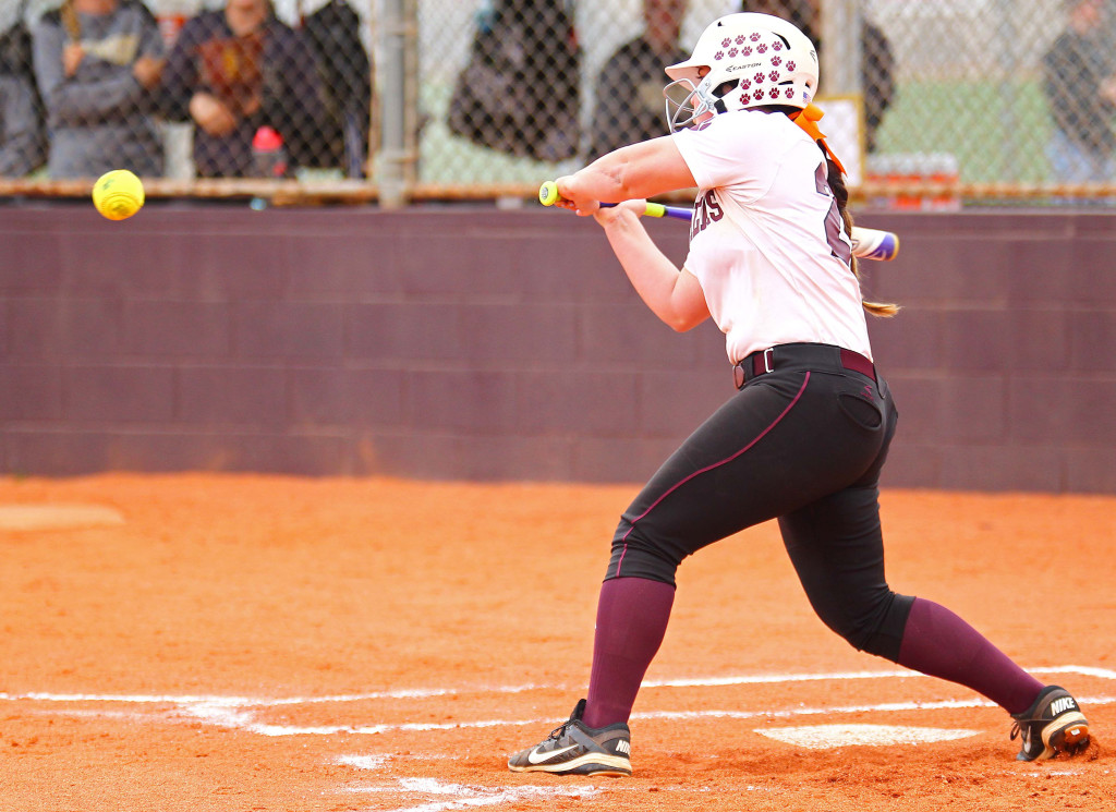 Pine View's Britain Nielson (22), Pine View vs. Desert Hills, Softball, May 6, 2016, | Photo by Robert Hoppie, ASPpix.com, St. George News