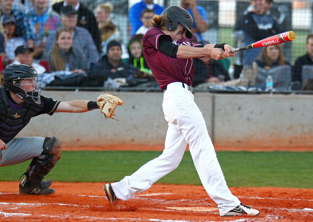 Pine View's Jagun Leavitt (11), Pine View vs. Desert Hills, Baseball, May 6, 2016, | Photo by Robert Hoppie, ASPpix.com, St. George News