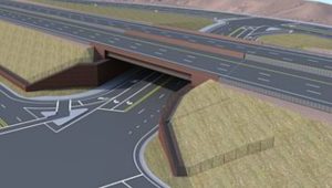 An rendering of how the Mall Drive Underpass may look once completed. | Image courtesy of the Utah Department of Transportation, St. George News