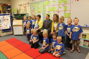 Utah Governor Gary Herbert visited LaVerkin Elementary after the students issued a reading challenge to Herbert and numerous other celebrities and public figures. LaVerkin, Utah, May 12, 2016 | Photo by Don Gilman, St. George News