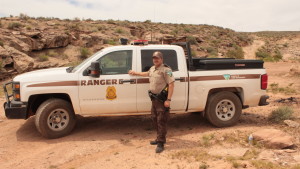 BLM Ranger Scott Lowrey oversees a vast area in Southern Utah and protecting resources is one of his primary responsibilities. St. George, Utah, May 5, 2016 | Photo by Don Gilman, St. George News