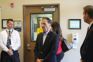 Congressman Chris Stewart took a tour of the George Washington Academy which was recently named as "one of the top performing charter schools" by the National Alliance of Public Charter Schools. St. George, Utah, May 6, 2016 | Photo by Don Gilman, St. George News