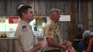 Stephen Wilson (L) and Ben Lott Address the audience at a ceremony honoring five young men who had achieved the rank of Eagle Scout, Leeds, Utah, May 28, 2016 | Photo by Don Gilman, St. George News