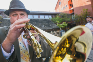 Darrin Thomas plays in the Desert Pulse Jazz Garden during George Streetfest, St. George, Utah, date not specified | Photo by Nick Adams, courtesy of Emceesquare Media Inc., St. George News