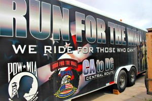 The Vietnam Veterans of America Chapter 961 of Southern Utah take the merchandise trailer pictured with them on the "Run for the Wall" from California to Washington, D.C. Doug Hunt, second vice president of the local chapter, has driven the trailer nine years on the annual run. Washington, Utah, May 7, 2016 | Photo by Cody Blowers, St. George News