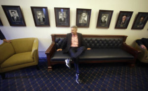 In this May 18, 2016 file photo, Libertarian presidential candidate, former New Mexico Gov. Gary Johnson waits to speak with legislators at the Utah State Capitol in Salt Lake City. He has virtually no money, no strategy to compete in battleground states and no plan to stop talking about his drug use. Yet with the Republican Party facing the prospect of a Donald Trump presidency, Libertarian presidential hopeful Gary Johnson could be a factor in 2016. The former two-term New Mexico governor, a Republican businessman perhaps best known for his years-long push to legalize marijuana, has a sobering message for a never-Trump movement desperately seeking a viable alternative.| AP Photo by Rick Bowmer; St. George News