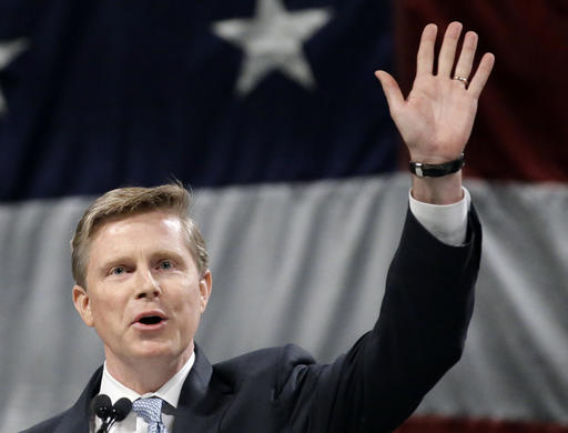 FILE - Gubernatorial candidate Jonathan Johnson speaks during the Utah Republican Party 2016 nominating convention in Salt Lake City. Johnson is challenging Gov. Gary Herbert, who said he is dropping his support of Common Core education standards as he faces a re-election fight for his party's nomination. Herbert said in a letter to the State Board of Education Wednesday, May 4, 2016, that he shares the concerns of Common Core opponents and instead wants new, Utah-specific standards, Salt Lake City, Utah, photo taken April 23, 2016 | AP Photo/Rick Bowmer, St. George News