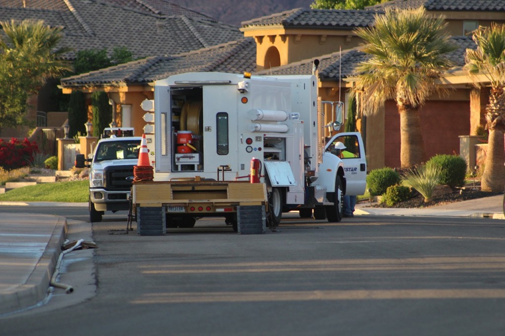 A gas leak in Washington City has caused the evacuation of 8-10 homes in the area and disrupted service to over 200 residents, Washington, Utah, May 11, 2016 | Photo by Cody Blowers, St. George News 