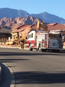 A gas leak in Washington City has caused the evacuation of 8-10 homes in the area, Washington, Utah, May 11, 2016 | Photo by Cody Blowers, St. George News