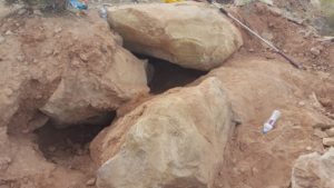 The hole in the ground that Libby the Jack Russell Terrier fell into, Hurricane, Utah, May 29, 2016 | Photo courtesy of Sgt. Brandon Buell, Hurricane Police Department, St. George News