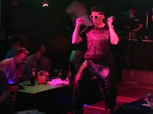 A drag king performs at the Drag Night fundraiser for Mace Jacobson held at the FireHouse Bar and Grill, St. George, Utah, April 30, 2016 | Photo by Hollie Reina, St. George News