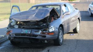 A woman was taken to the hospital following a three-car collision on 700 East by Hansen Stadium, St. George, Utah, May 23, 2016 | Photo by Mori Kessler, St. George News