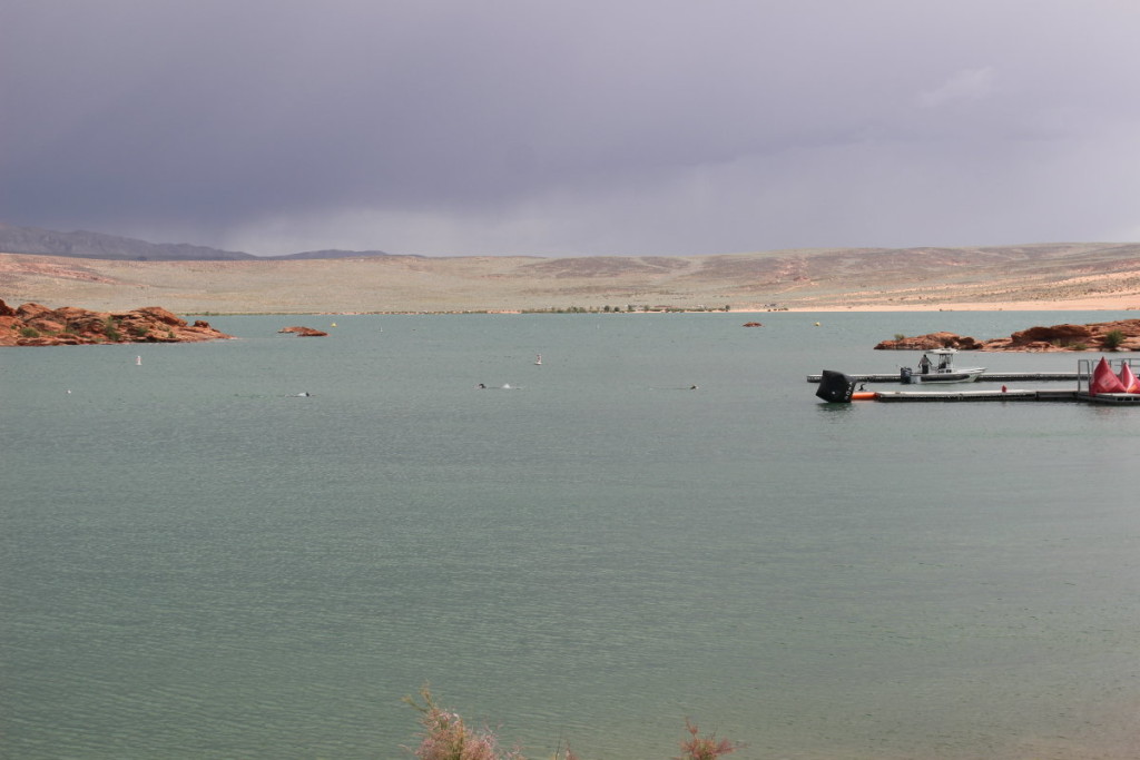 Sand Hollow State Park rangers respond to a pair of boaters in distress after their craft began to take on water from high winds. Ultimately the boat had to be beached along the shore, Sand Hollow State Park, Utah, May 6, 2016 | Photo by Mori Kessler, St. George News