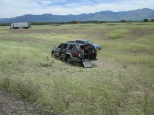 One teen is dead and another teen is in critical condition after a 15-year-old with a Learner Permit crashed an SUV carrying a family of eight on Interstate 15, Millard County, Utah, June 9, 2016 | Photo courtesy of Utah Highway Patrol, St. George News