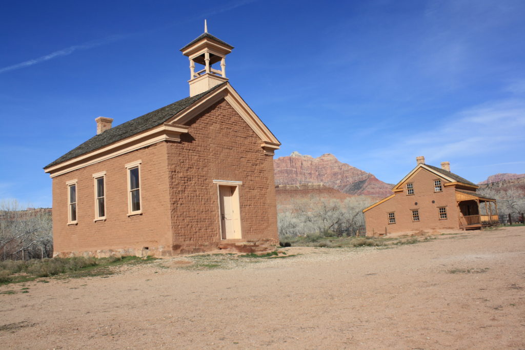 Russell House and Schoolhouse, Grafton ghost town, Utah, date unspecified | Photo by Reuben Wadsworth, St. George News
