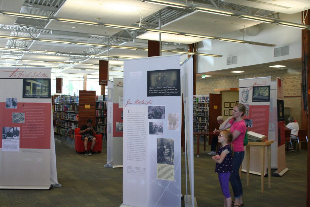 Community members learn about the lives and stories of six WWII era teenagers who changed our world, Cedar City, Utah, June 6, 2016 | Photo by Kaleigh Bronson, St. George/Cedar City News