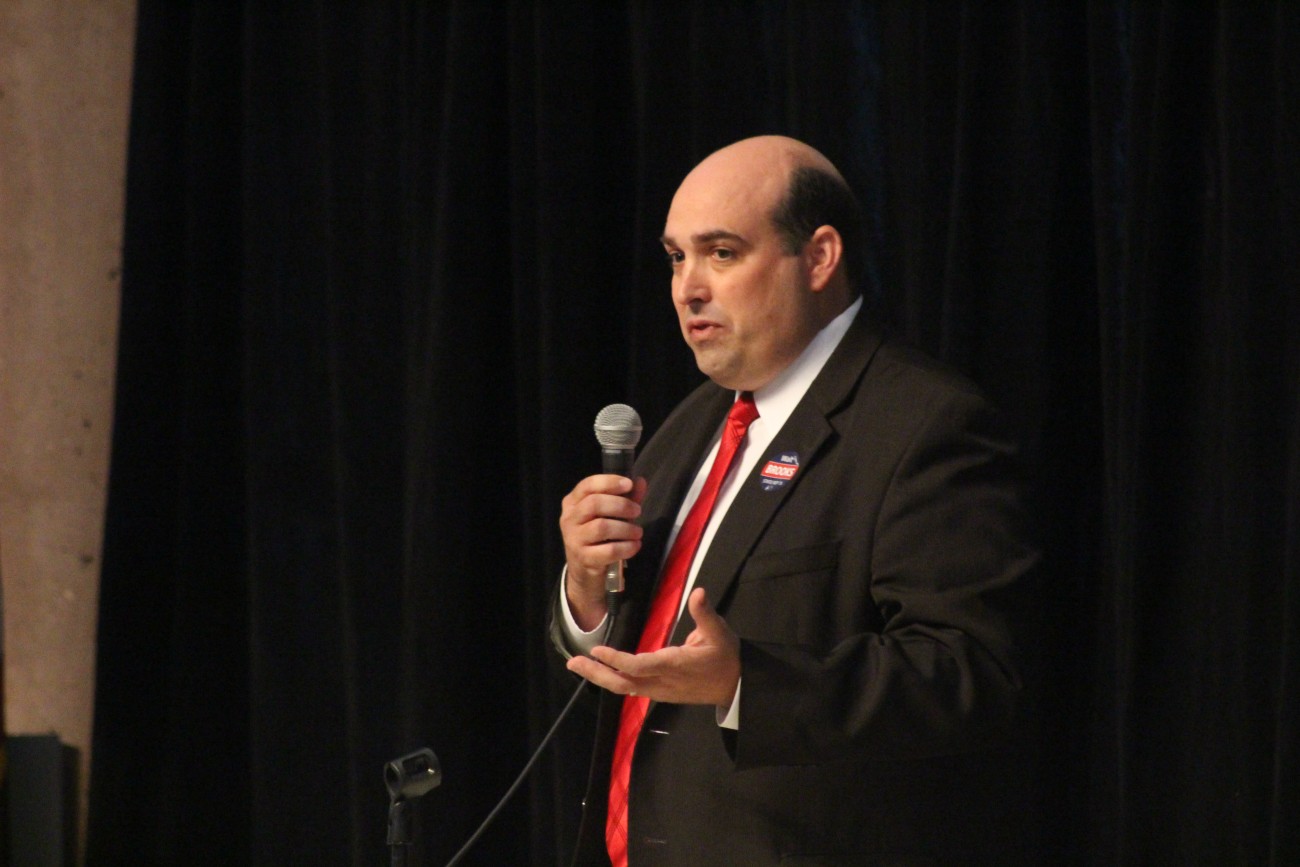 Walt Brooks at a debate with opponent Steve Kemp. Both are candidates for the Republican nomination for House District 75, St. George, Utah, June 15, 2016 | Photo by Mori Kessler, St. George News