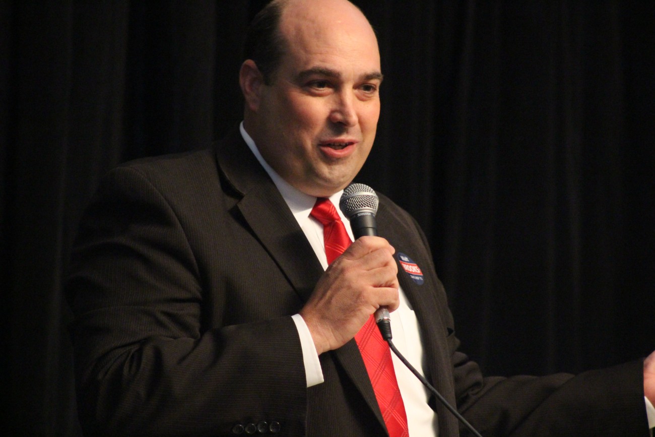 Walt Brooks at a debate with opponent Steve Kemp. Both are candidates for the Republican nomination for House District 75, St. George, Utah, June 15, 2016 | Photo by Mori Kessler, St. George News