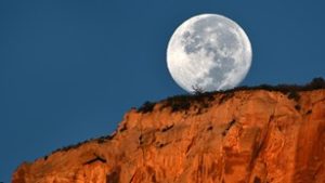 Moon over Zion National Park, undated | Photo courtesy of National Park Service, St. George News