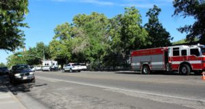 Accident scene at the intersection of 100 South and Main Street in St. George, Utah, July 8, 2016 | Photo by Cody Blowers, St. George News