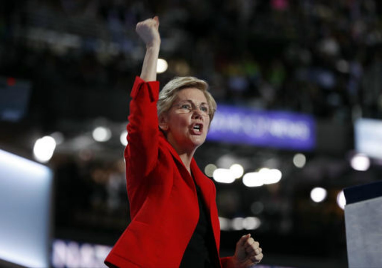 Sen. Elizabeth Warren, D-Mass., speaks during the first day of the Democratic National Convention in Philadelphia, Pennsylvania, July 25, 2016 | AP Photo by Carolyn Kaster courtesy of The Associated Press, St. George News 