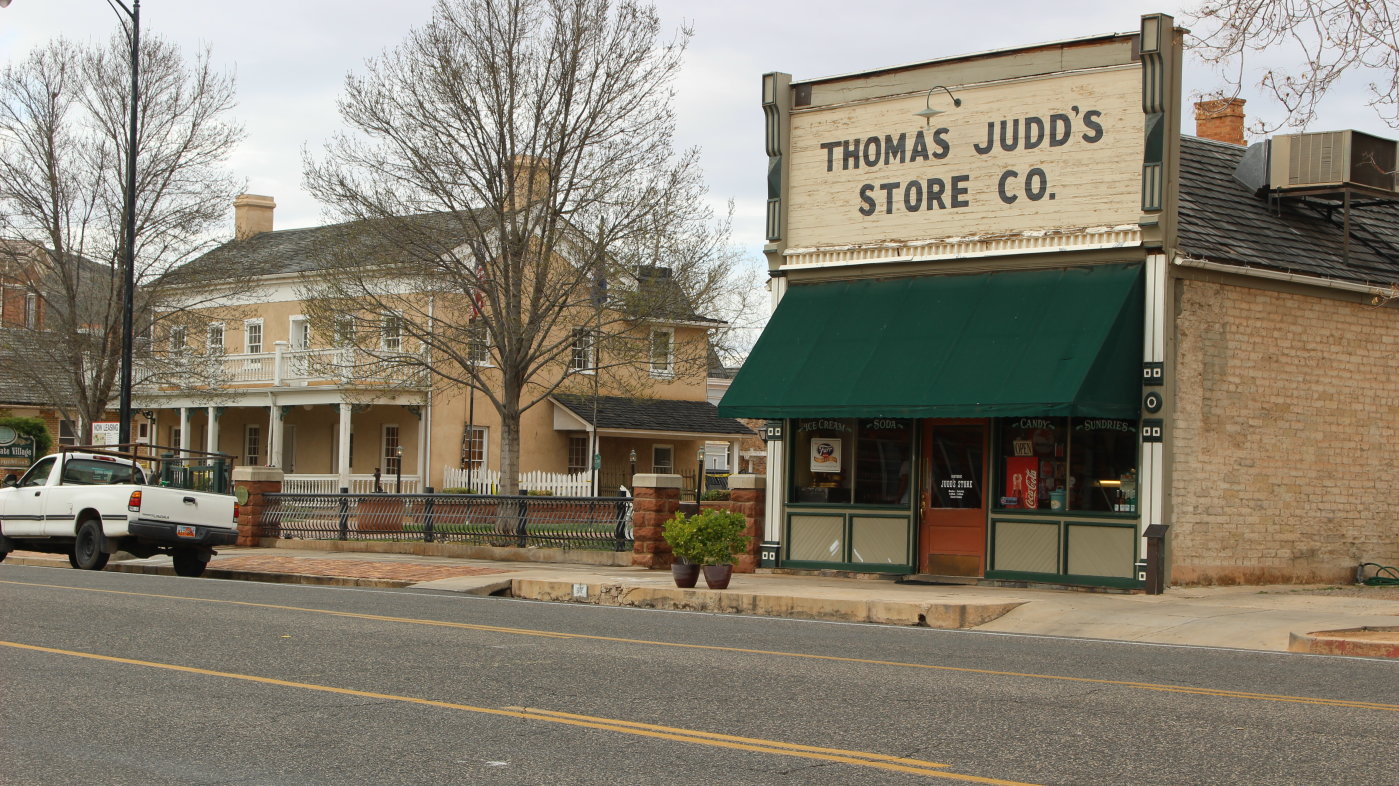 The Thomas Judd Store on Tabernacle Street in downtown St. George, St. George, Utah, April 5, 2016 | Photo by Mori Kessler, St. George News