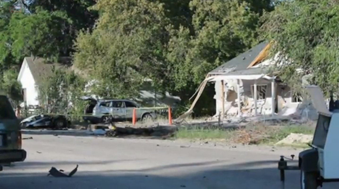 Scene of the explosions in on 5th St. in Panaca, Nevada, July 14, 216 | Photo courtesy of Fox 13 News, St. George News