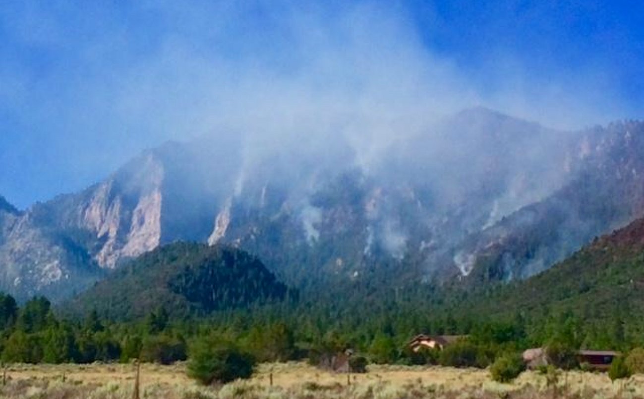 The Saddle Fire as seen from Pine Valley, Utah, as of July 7, 2016 | Photo courtesy of InciWeb, St. George News