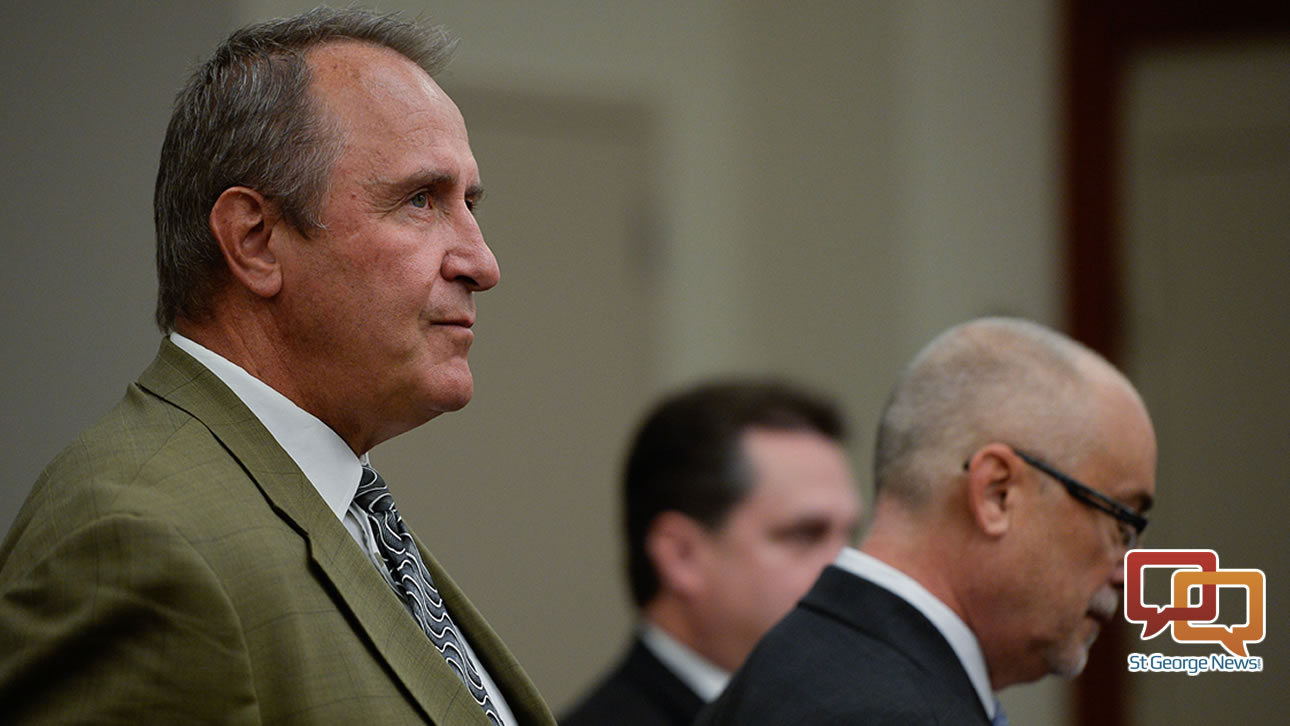 In this file photo, former Utah Attorney General Mark Shurtleff, facing public corruption charges, appears in Judge Elizabeth Hruby-Mills courtroom. Salt Lake City, Utah, Sept. 28, 2015, for a pre-trial hearing. | Courtroom pool photo by Francisco Kjolseth/Salt Lake Tribune, St. George News