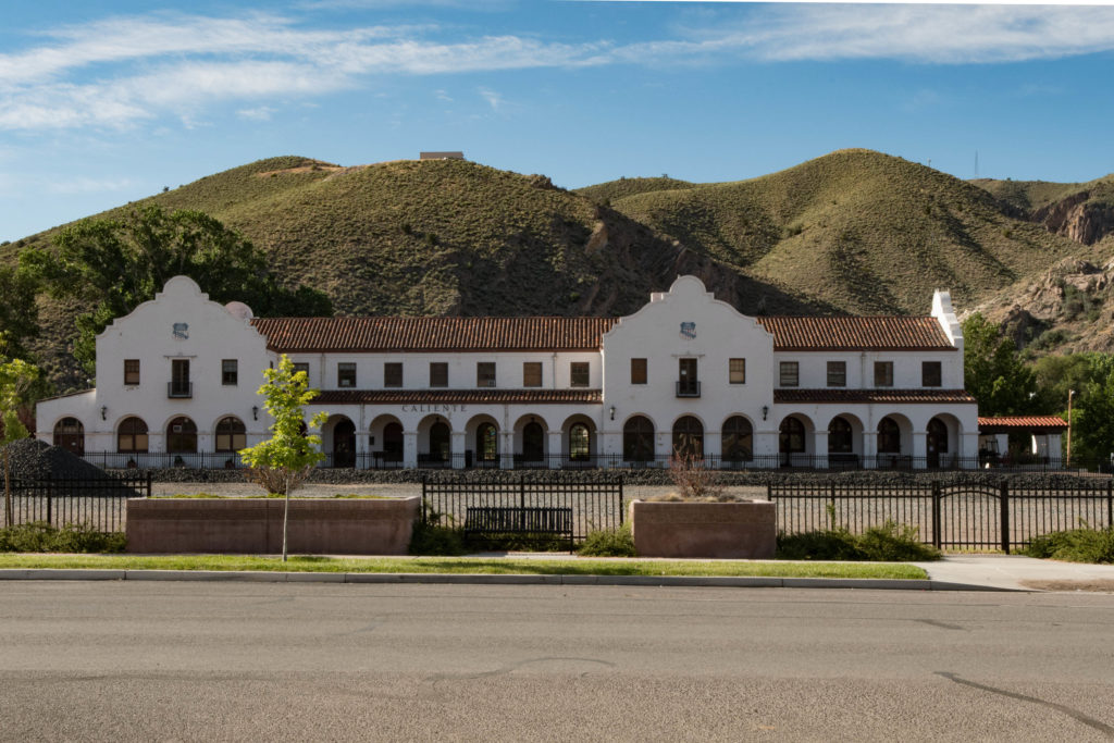 1923 Mission Style Train Depot,Caliente, Nevada,July 5,2016, photo Jim Lillywhite