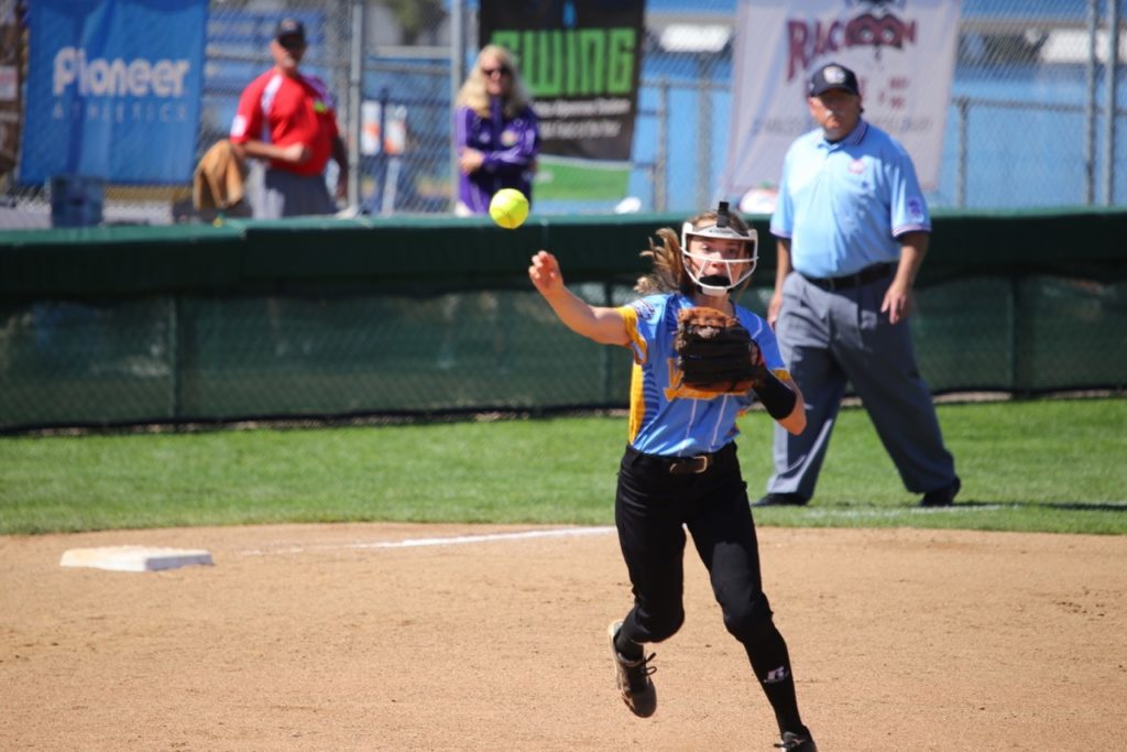 Sydney McCaul, Snow Canyon vs. Asia Pacific, Little League Softball World Series, Portland, Ore., Aug. 10, 2016 | Photo by Greg Miller, for St. George News