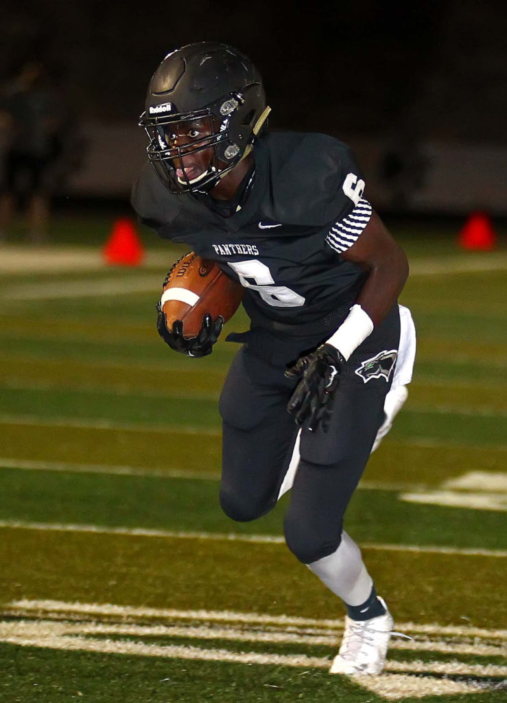 Pine View's Jacob Mpungi (6), file photo from Pine View vs. Uintah, Football, St. George, Utah, Aug. 26, 2016, | Photo by Robert Hoppie, ASPpix.com, St. George News