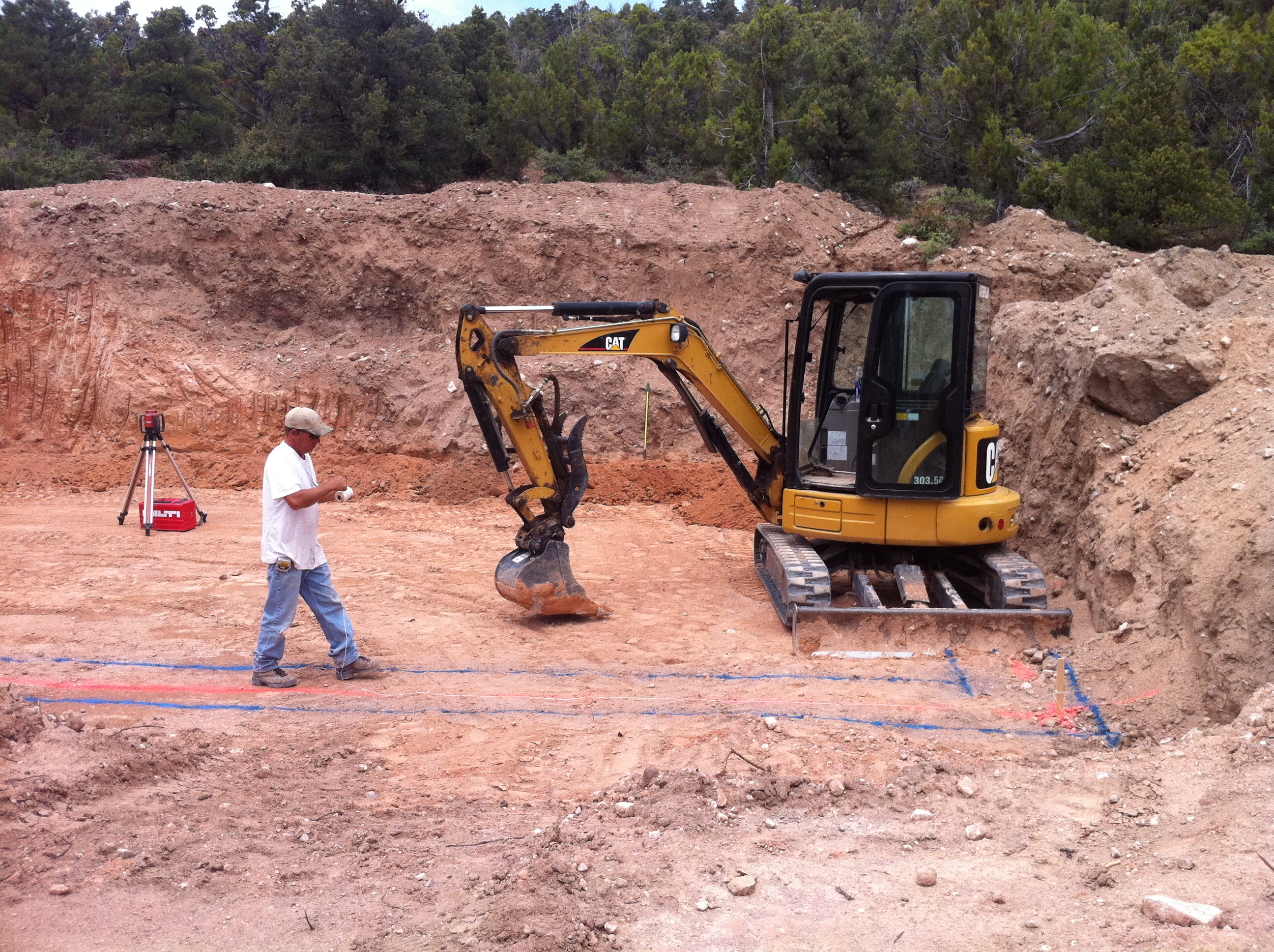 Ray Daughton is on the job site from the beginning, date and location not specified | Photo courtesy of Ekker Design Build, St. George News / Cedar City News