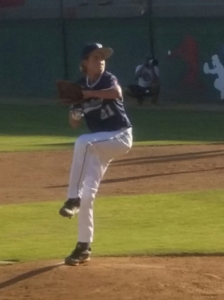 Cam Terry got the win for Snow Canyon at the West Regional of the Little League World Series Aug. 9, 2016, in San Bernardino, Calif. | Photo by Dennis Pope, special to St. George News