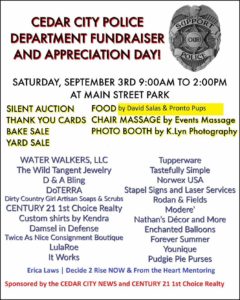 Flyer for police fundraiser