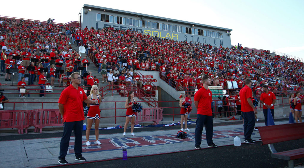 Dixie State University vs. New Mexico Highlands University, Football, St. George, Utah, Sept. 1, 2016, | Photo by Robert Hoppie, ASPpix.com, St. George News