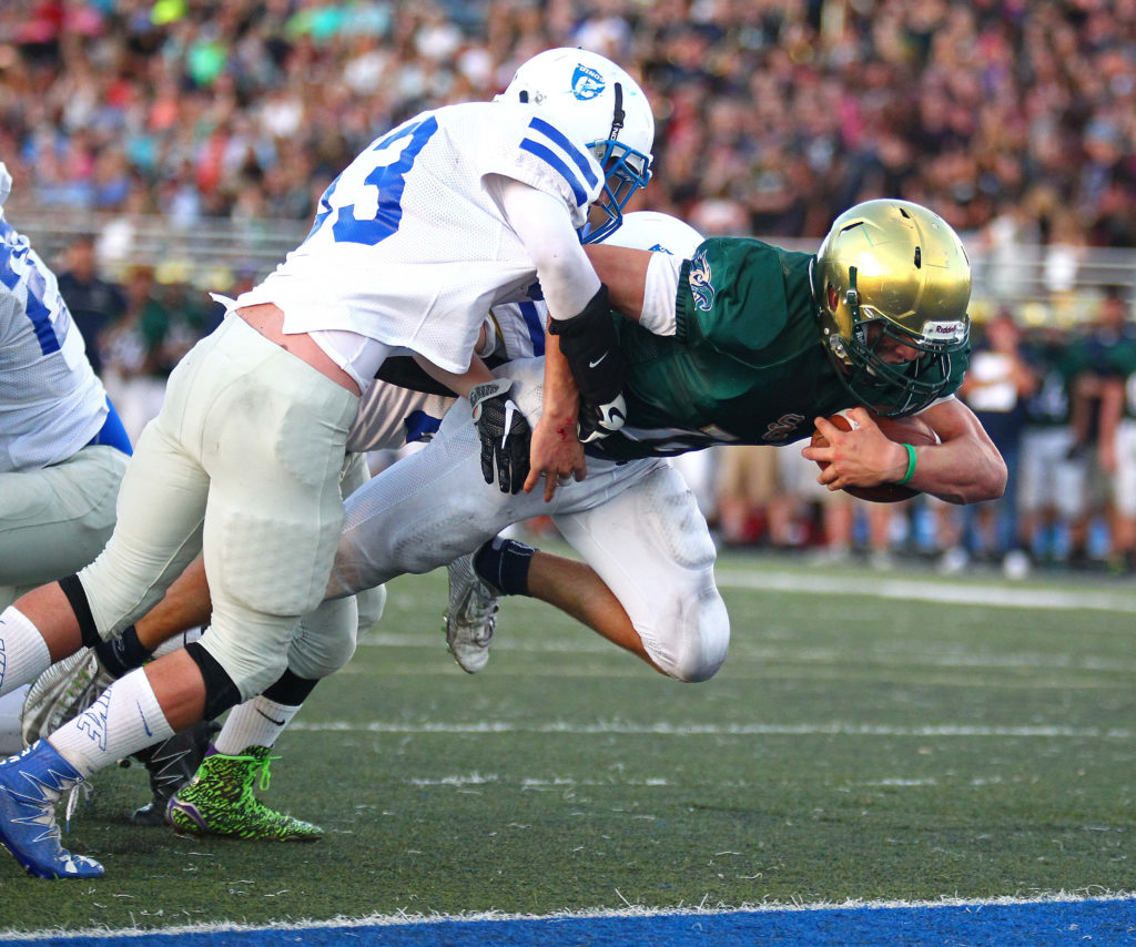 Snow Canyon's Britton Webster (13), Snow Canyon vs. Carbon, Football, St. George, Utah, Sept. 2, 2016, | Photo by Robert Hoppie, ASPpix.com, St. George News