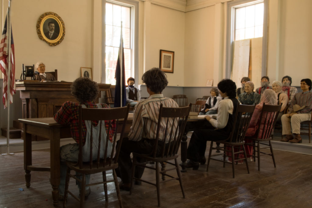 Courtroom inside "Million Dollar Courthouse," Pioche, Nevada, July 2016 | Photo by Jim Lillywhite, St. George News