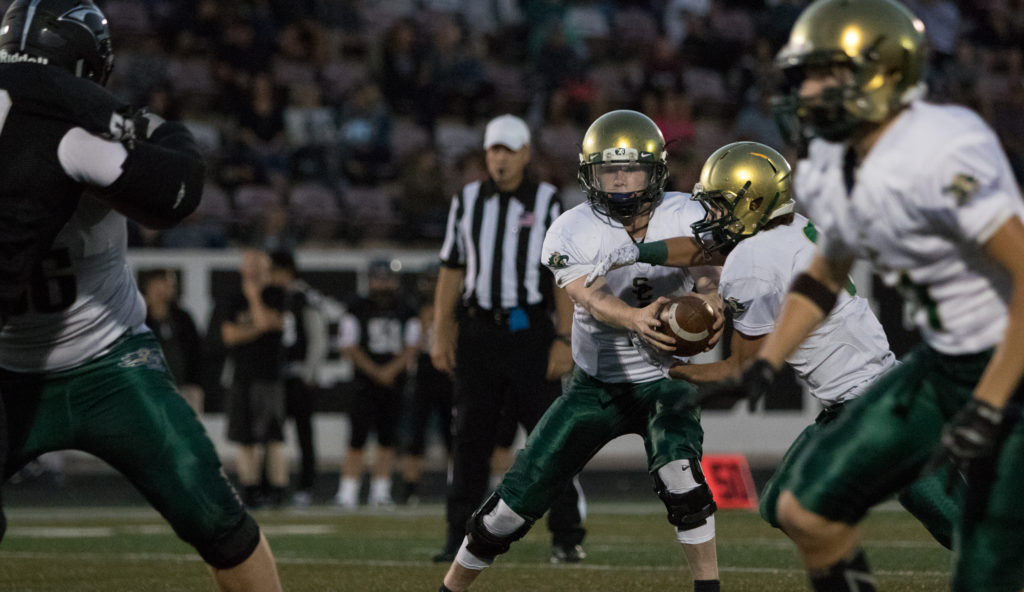 Snow Canyon's Matt Kitchen (1), Pine View vs. Snow Canyon, Football, St. George, Utah, Sept. 23, 2016, | Photo by Todd Ellis, St. George News