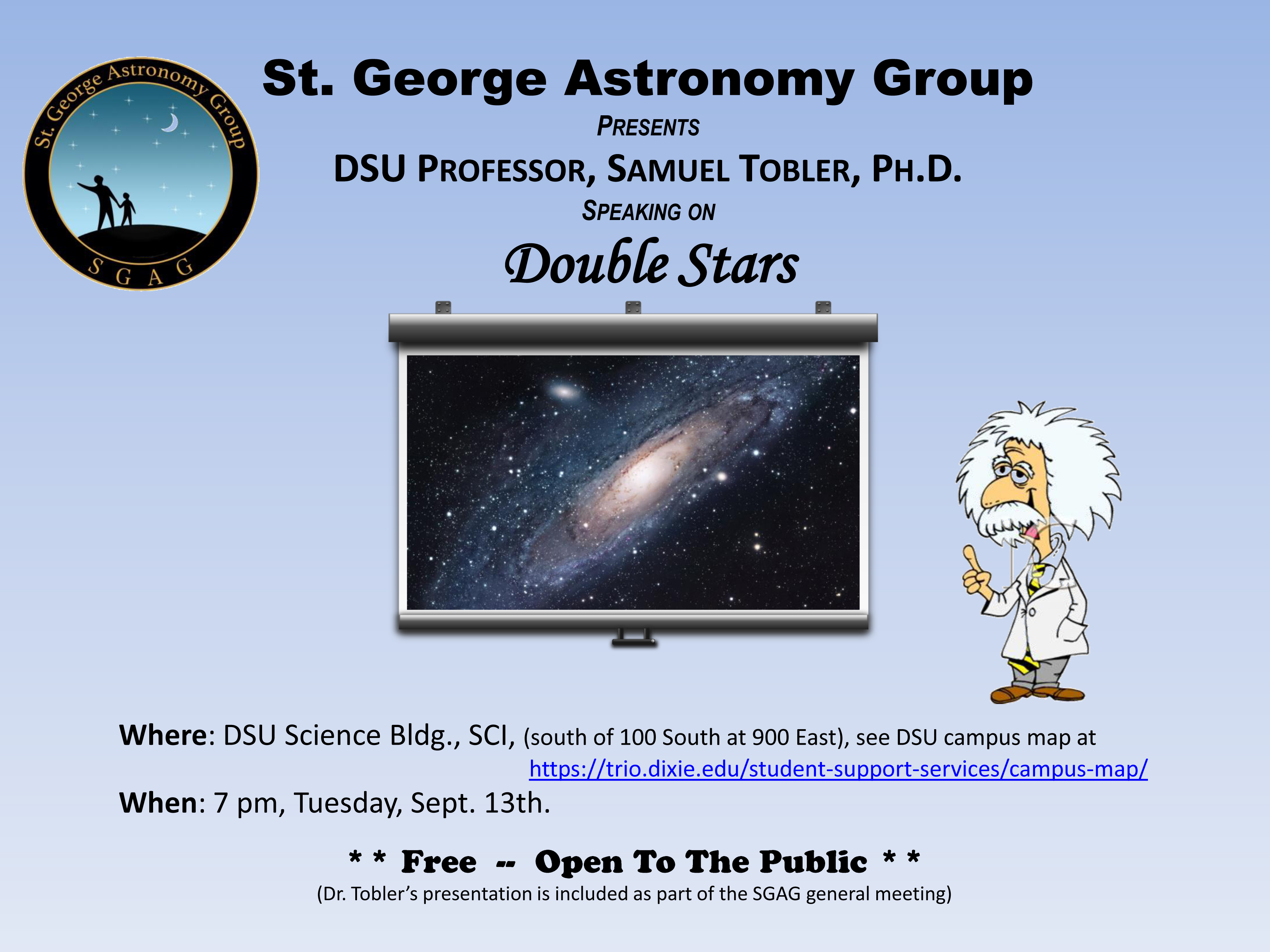 Slide 1 SGAG astronomy flyer
