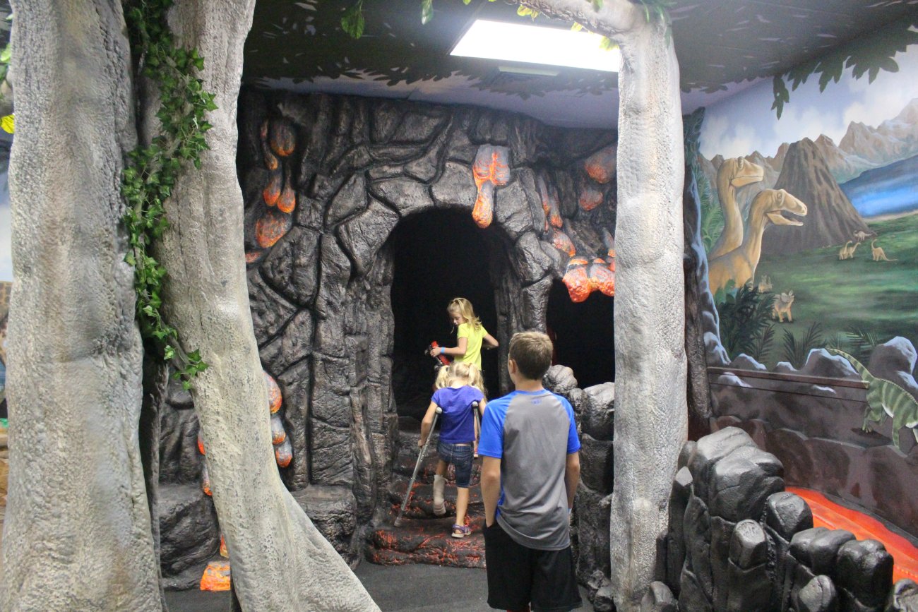 In the new dinosaur room of the St. George Children's Museum, St. George, Utah, Sept. 5, 2016 | Photo by Mori Kessler, St. George News